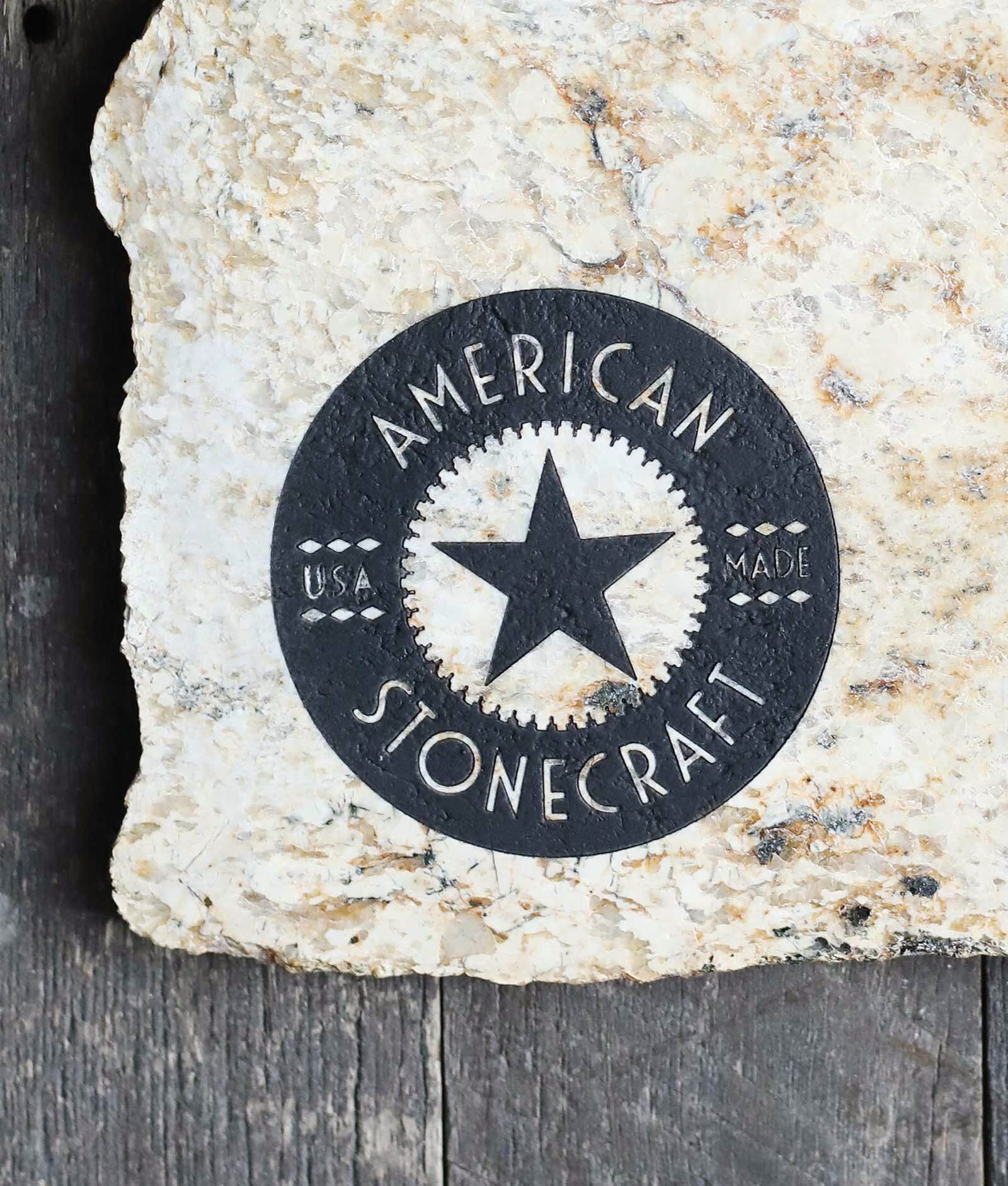 american stonecraft stone engraving handmade made in the usa rock customize artisan lowell massachusetts ma wedding gift anniversary birthday personalize engrave cheese board food slab