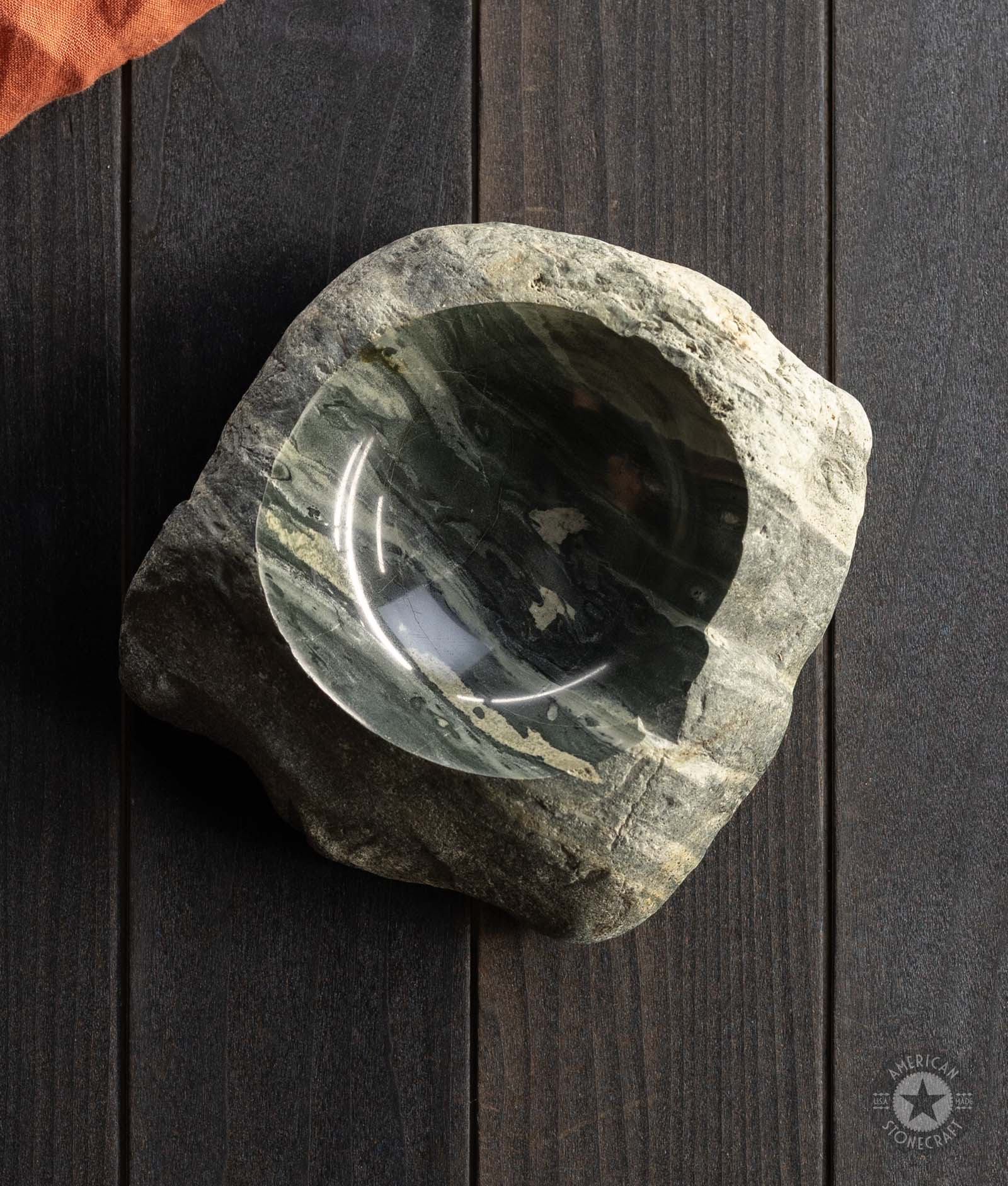 Stone Bowl 4 Ounce from Firtina Deresi in Turkiye - #26578 - Image 5
