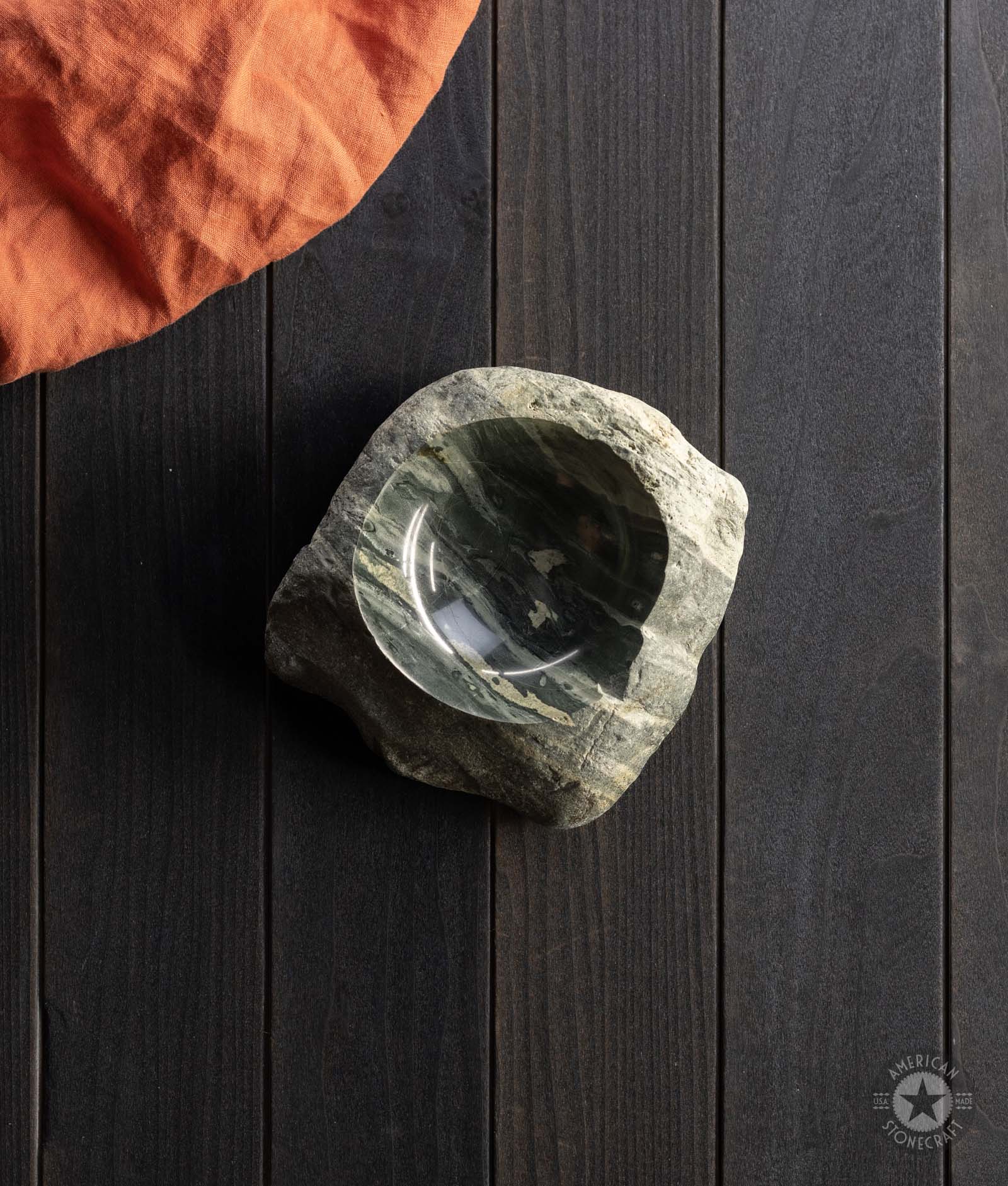Stone Bowl 4 Ounce from Firtina Deresi in Turkiye - #26578 - Image 2