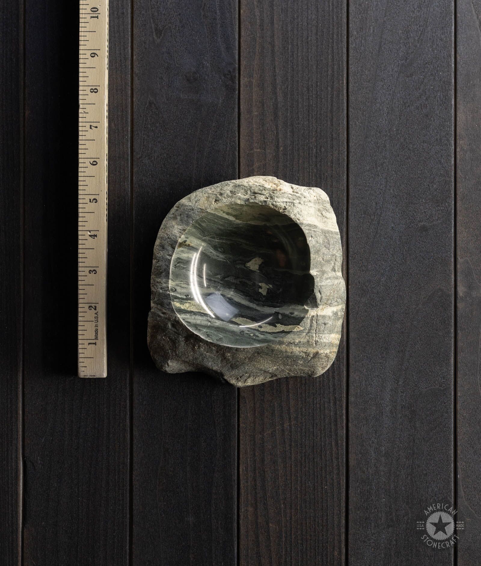 Stone Bowl 4 Ounce from Firtina Deresi in Turkiye - #26578 - Image 4