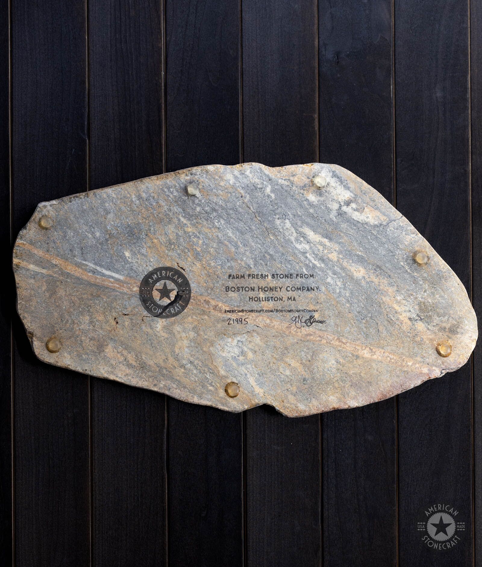 Stone Cheese Board 18" from Boston Honey Company, Holliston, MA - #21995 - Image 6