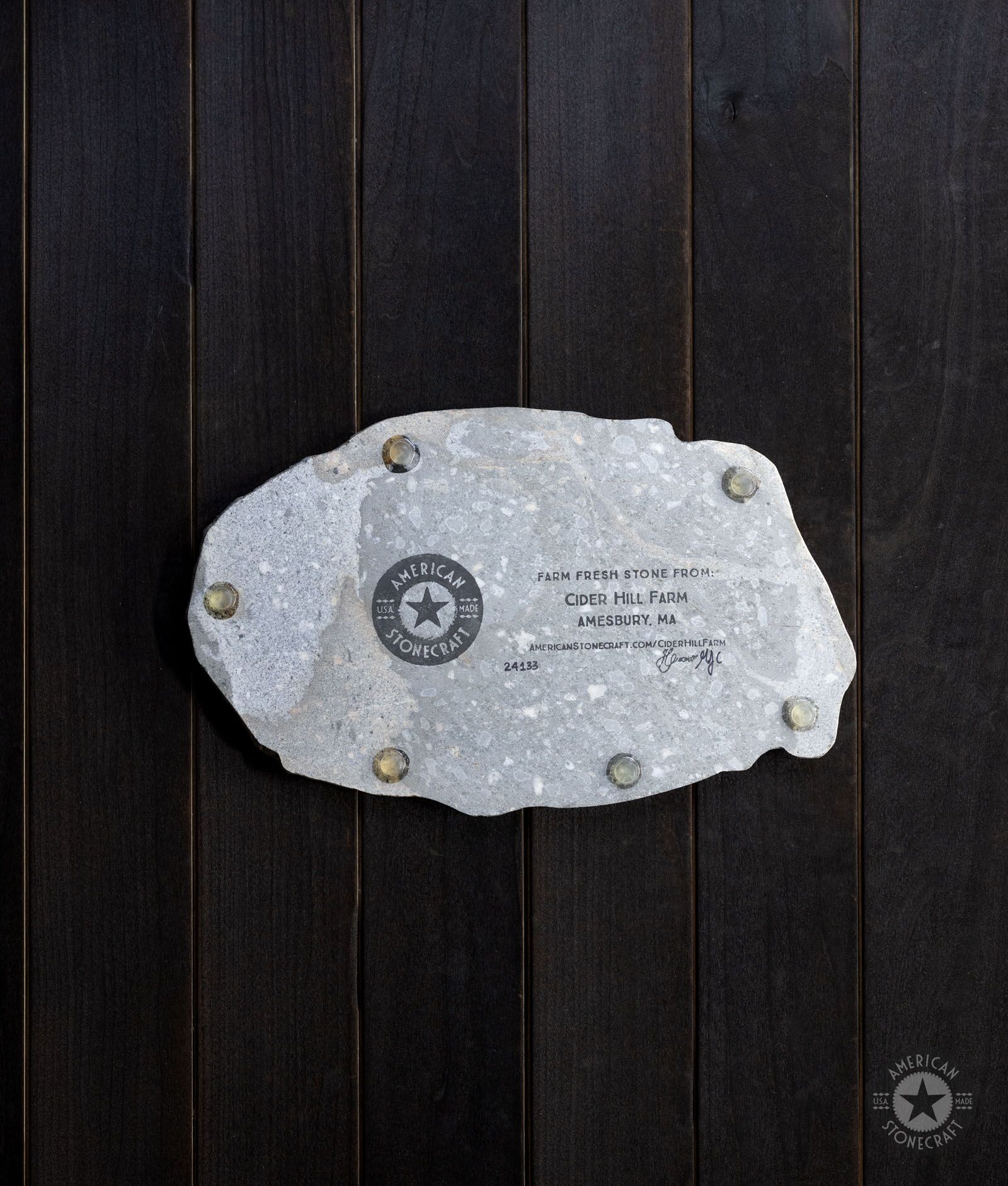 Stone Cheese Board 12" from Cider Hill Farm, Amesbury, MA - #24133 - Image 6