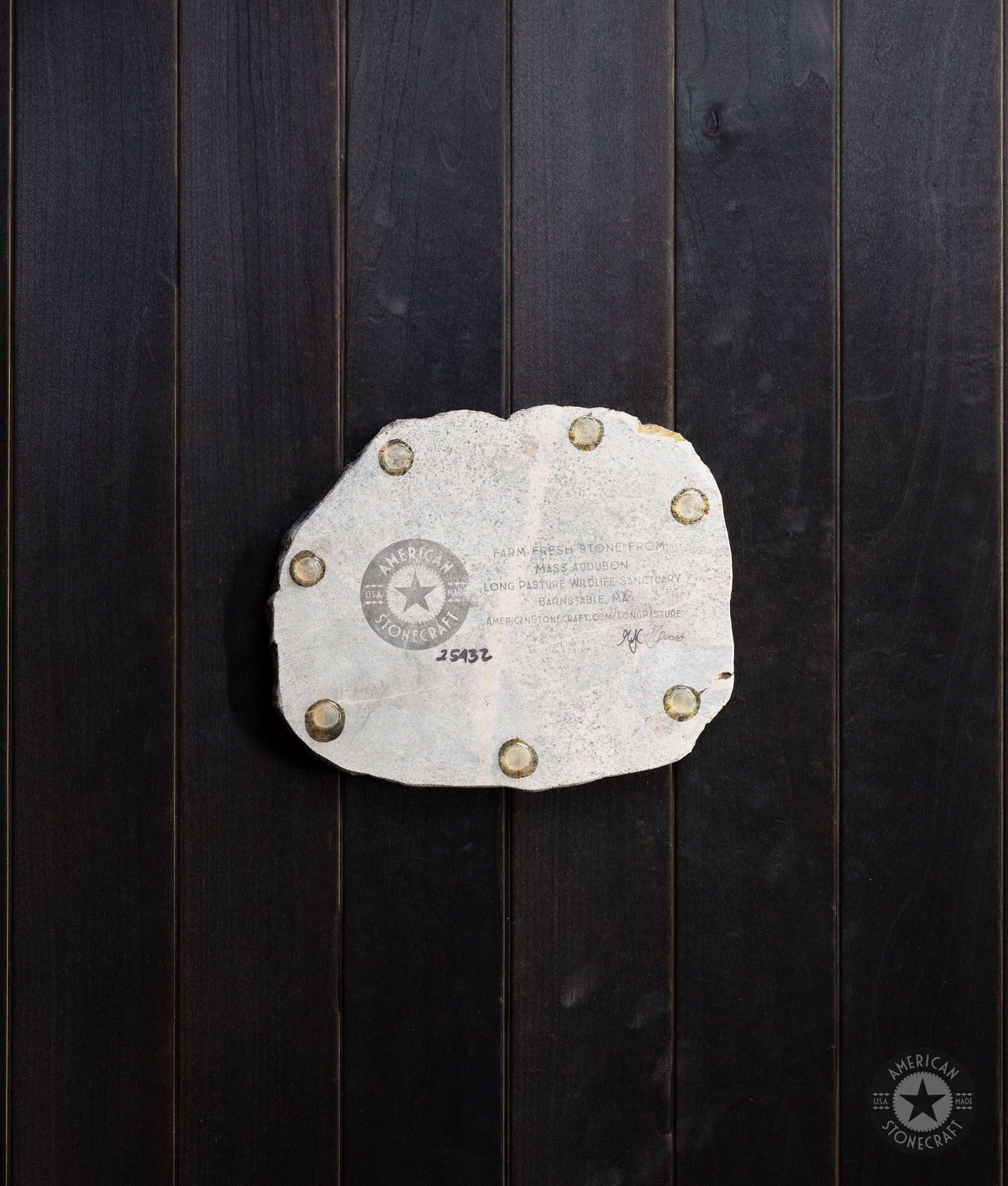 Stone Cheese Board 8″ from Mass Audubon - Long Pasture Wildlife Sanctuary in Barnstable MA – #25432 - Image 5