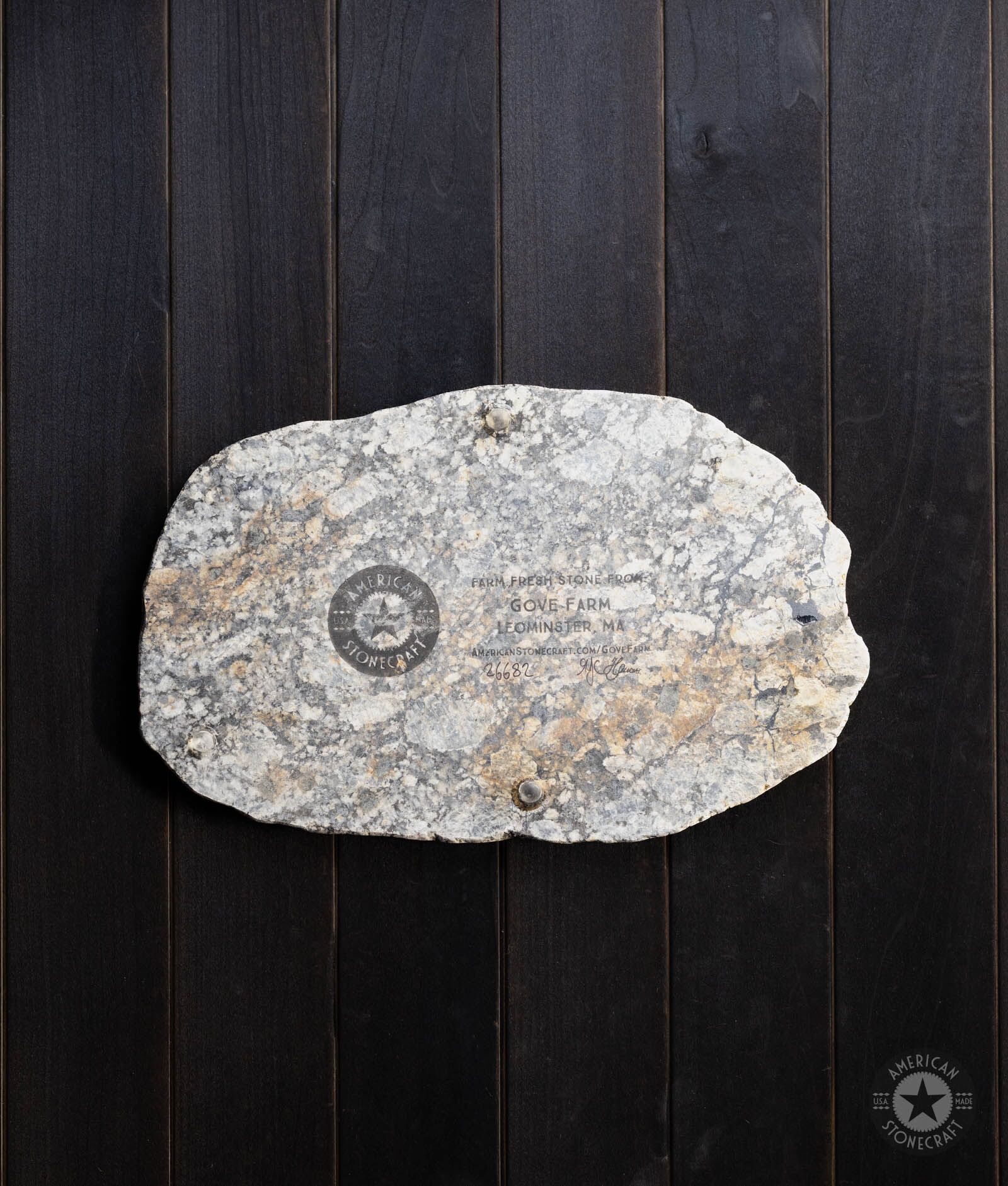 Stone Cheese Board 13″ from Gove Farm in Leominster MA – #26682 - Image 6