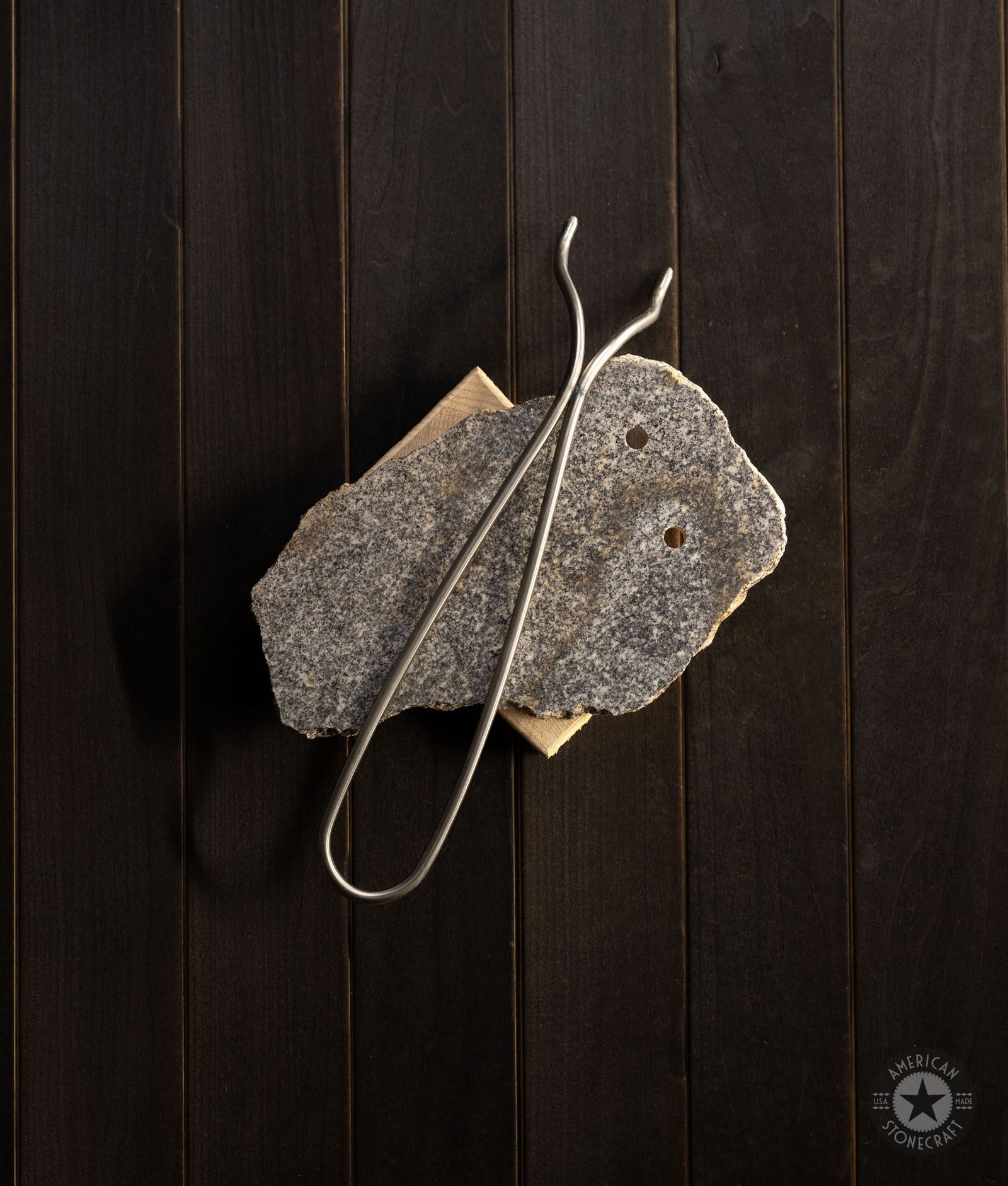 Camping Style Cooking Stone 9″ from New England, USA - #26700 - Image 2