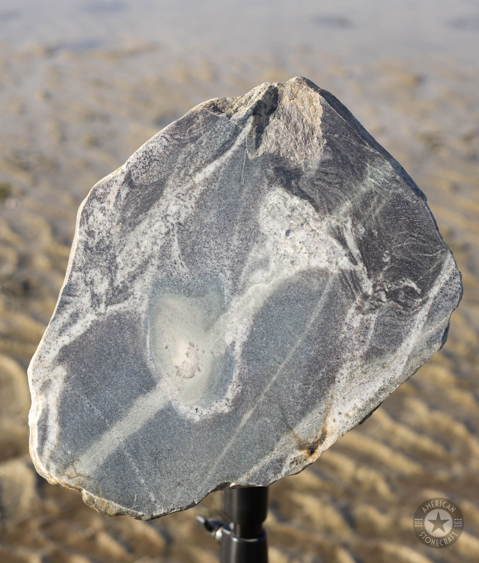 stone cheese board natural rock fieldstone american made handmade stonecraft charcuterie serving slab food safe